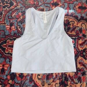 Athleta Ice Blue Ribbed Tank